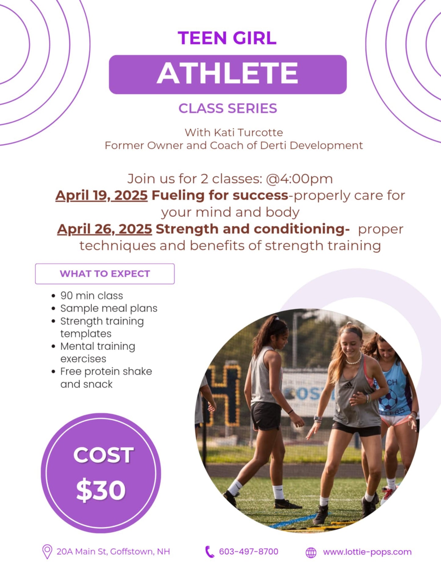 Teen Girl Athlete Class