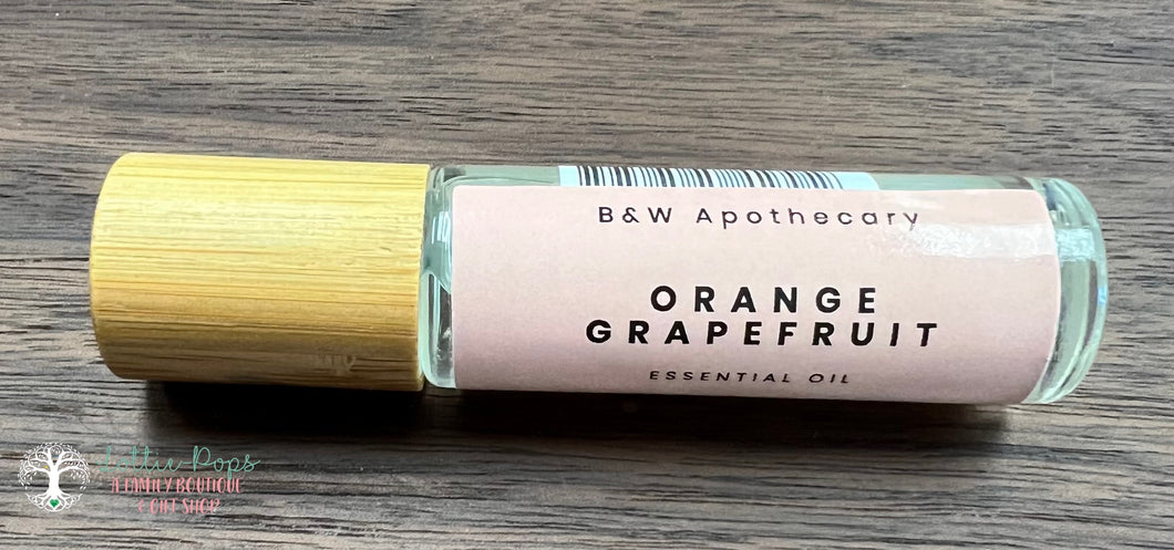 Essential Oil Roller Orange Grapefruit - B&W Apothecary