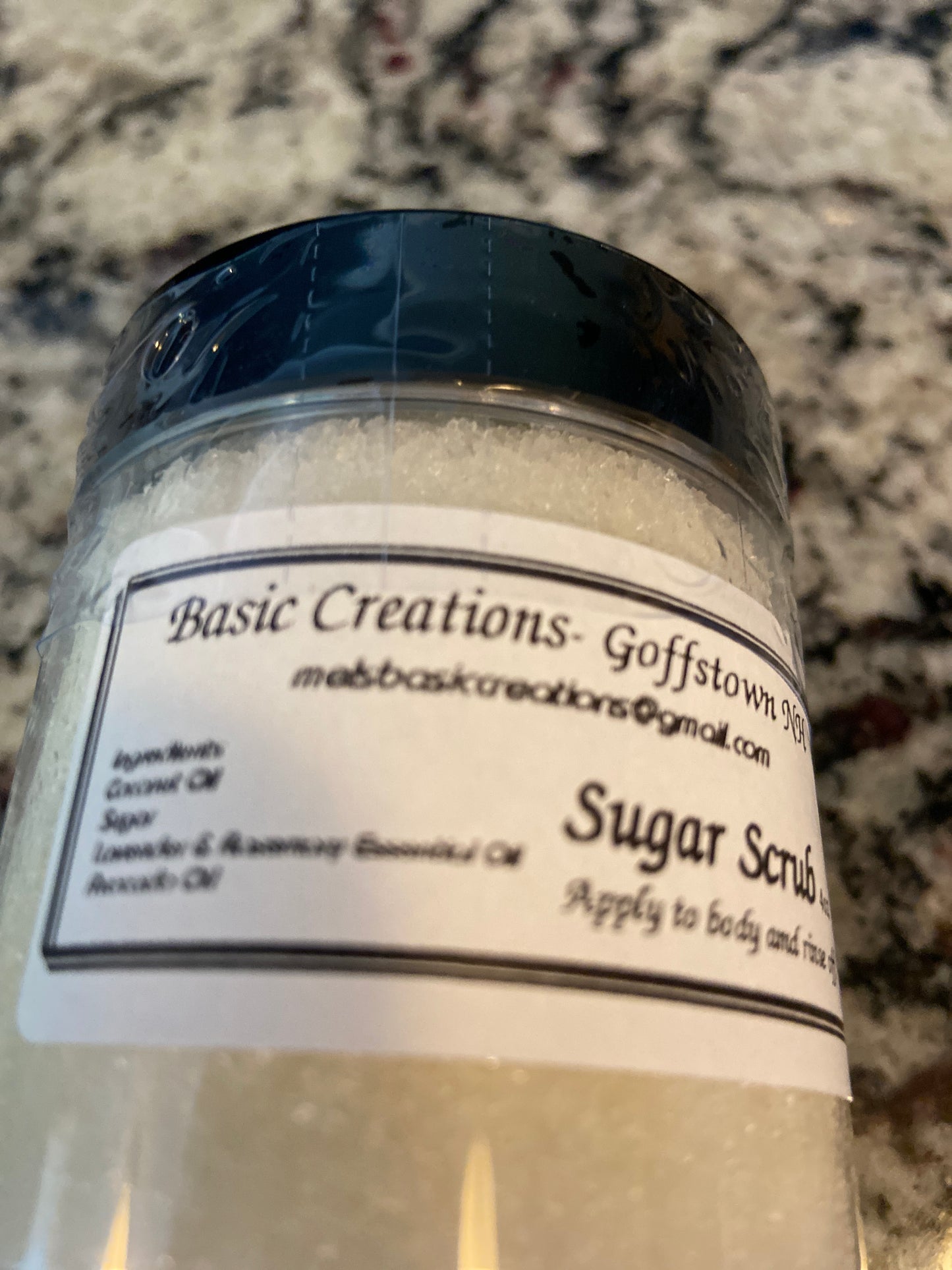 Lavender Rosemary Sugar Scrub - Basic Creations LLC
