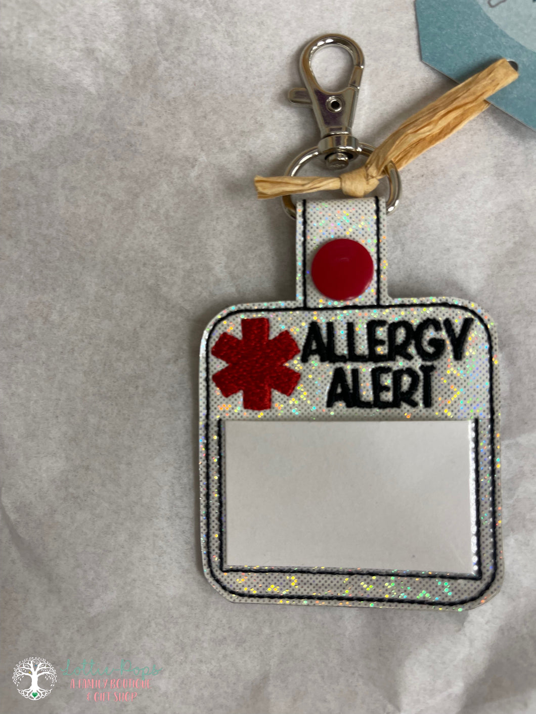 Allergy Alert Tag - Cobblestone Crafts NH