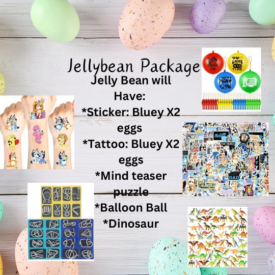 Easter Prefilled Eggs and Basket Jelly Bean Package