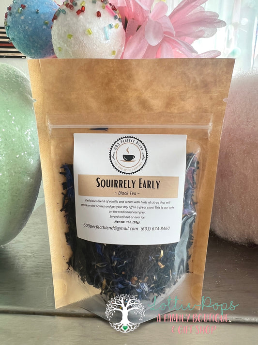 SQUIRRELY EARLY BLACK TEA - 603 Perfect Blend