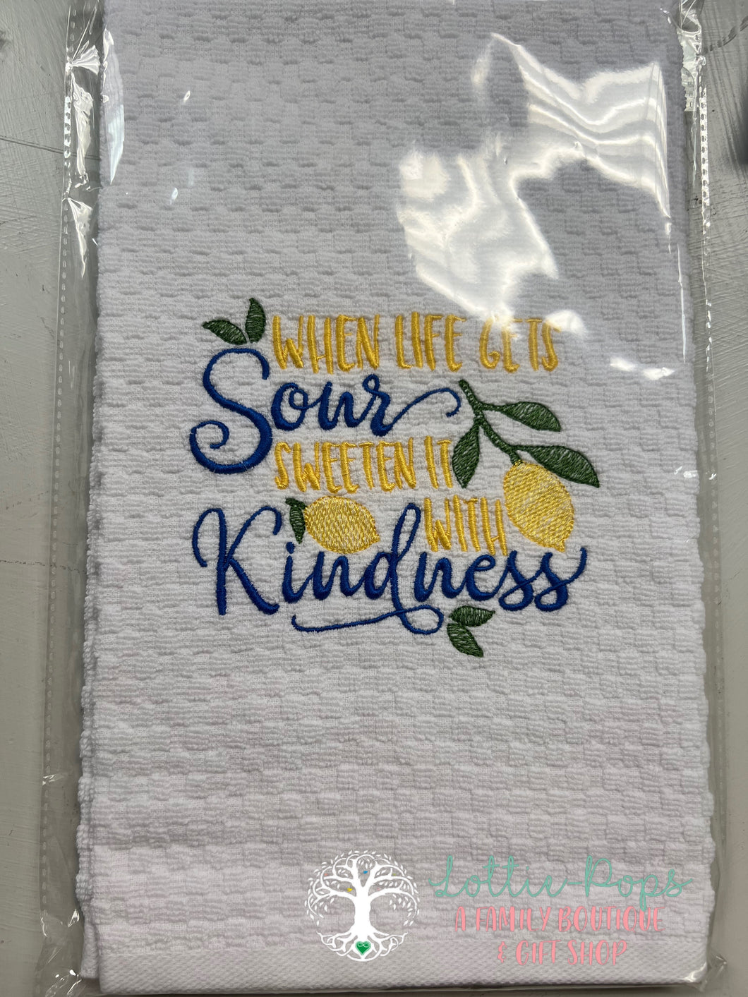 When life gets sour hand towel