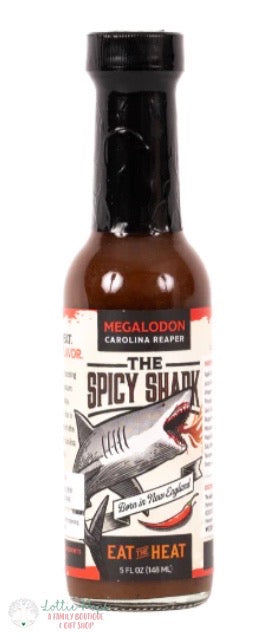 The Spicy Shark Megalodon Carolina Reaper - 5oz - WICKED HOT