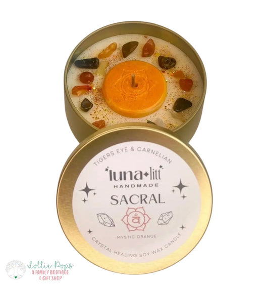 Sacral Chakra Tin - Luna Litt Candles