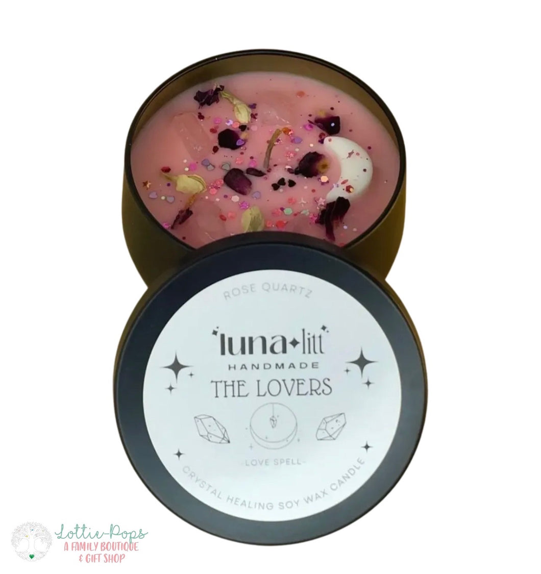 The Lovers Candle Tin - Luna Litt Candles