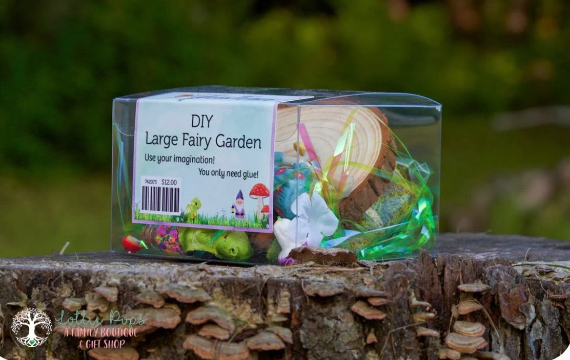 DIY Large Fairy Garden - Glass Fairies