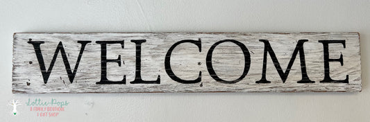 Welcome Sign Rustic - Night Owl Rustics