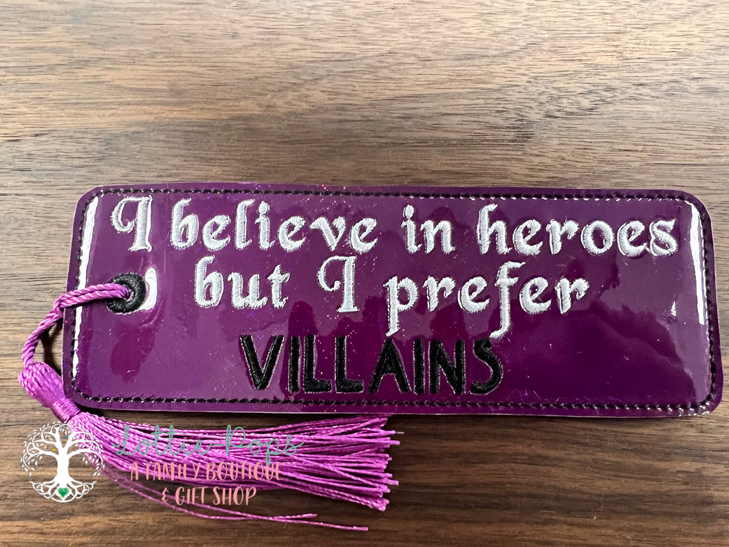 I believe in Heroes Bookmark - Cobblestone Crafts