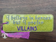 Load image into Gallery viewer, I believe in Heroes Bookmark - Cobblestone Crafts

