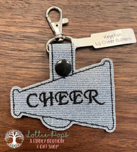 Load image into Gallery viewer, ST Lg Cheer Bull Horn Keychain - Cobblestone Crafts
