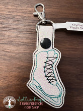 Load image into Gallery viewer, Figure Skate Keychain - Cobblestone Crafts

