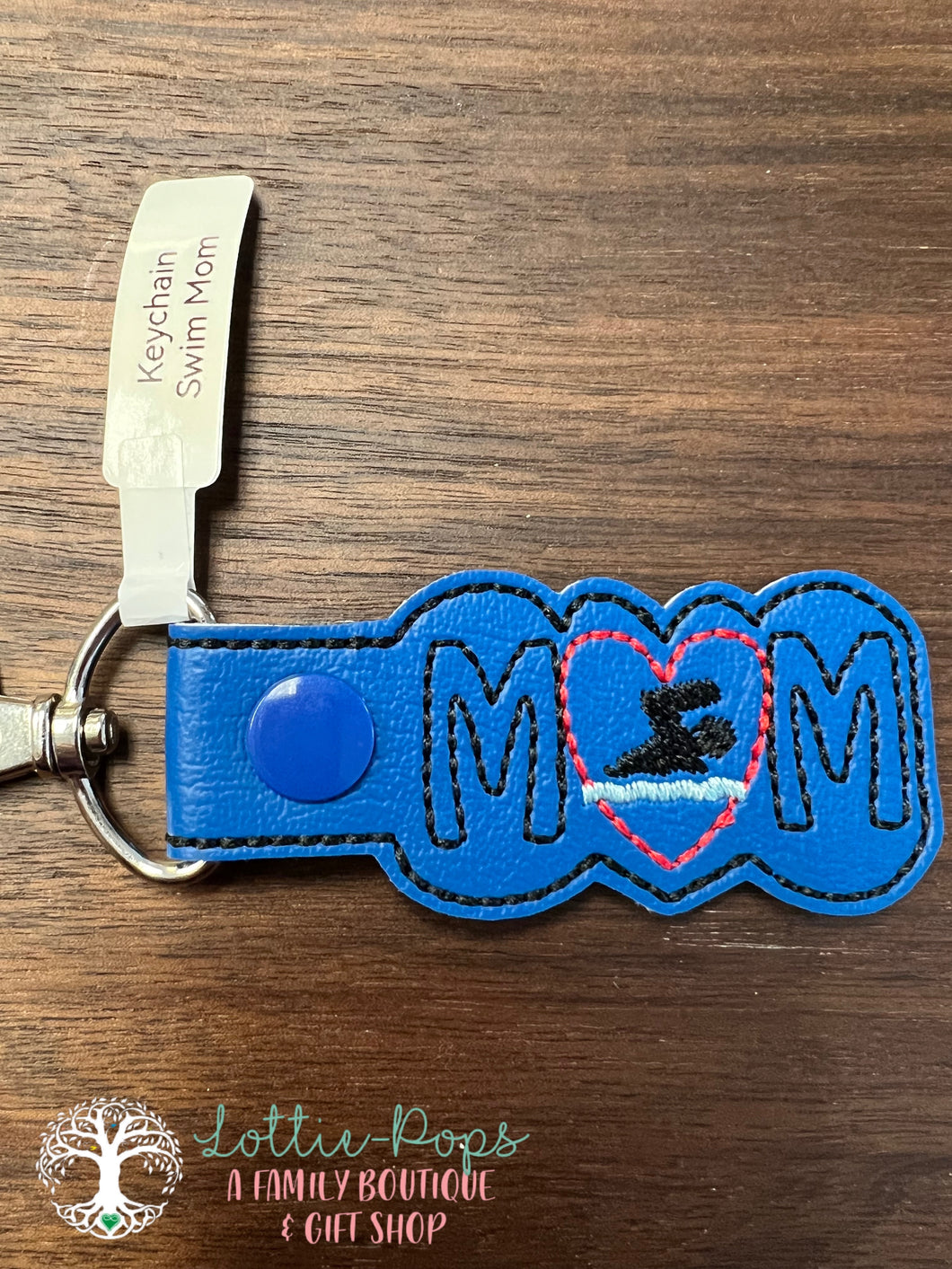 ST Swim Mom Keychain - Cobblestone Crafts