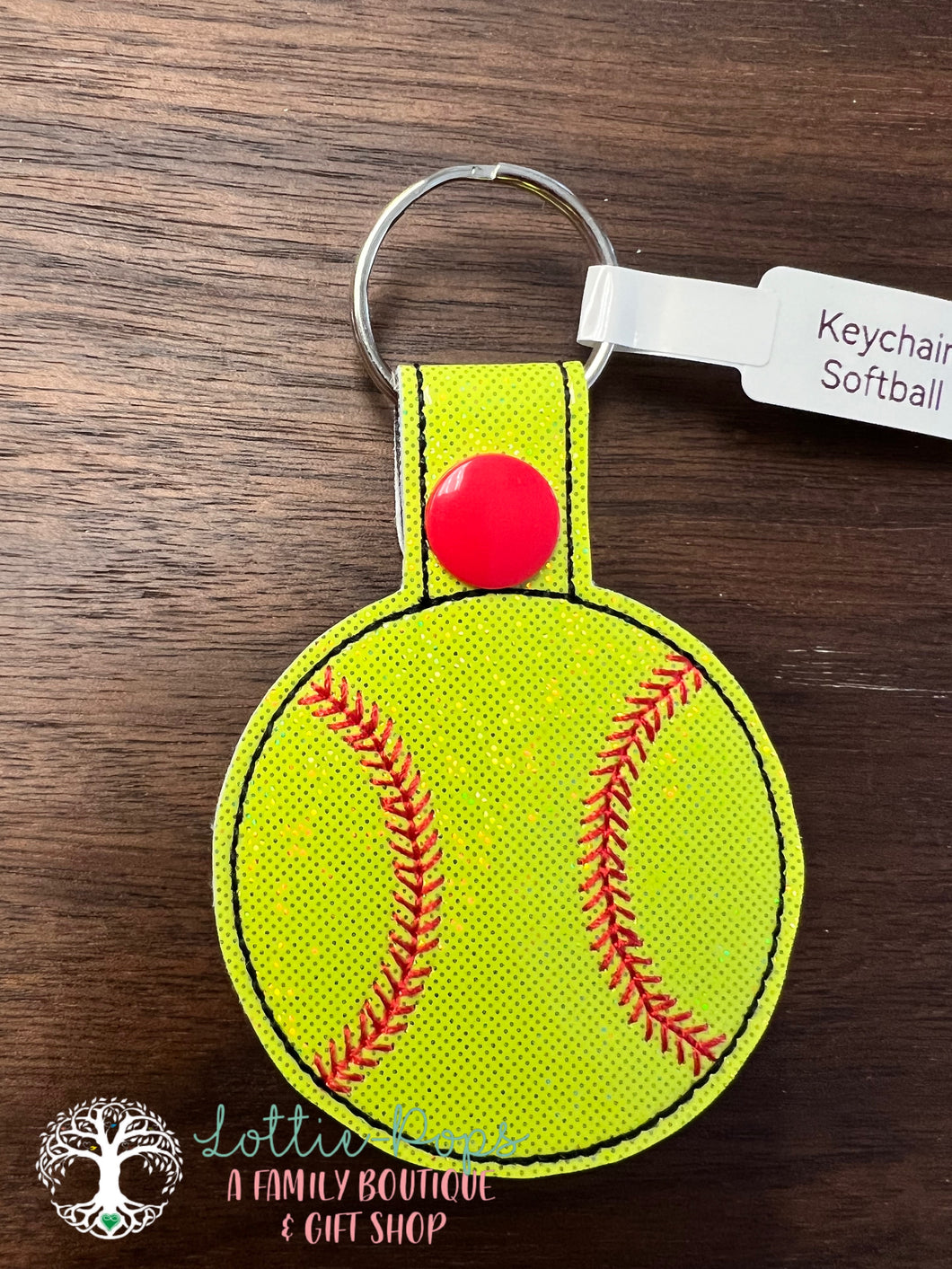 ST Softball Keychain - Cobblestone Crafts