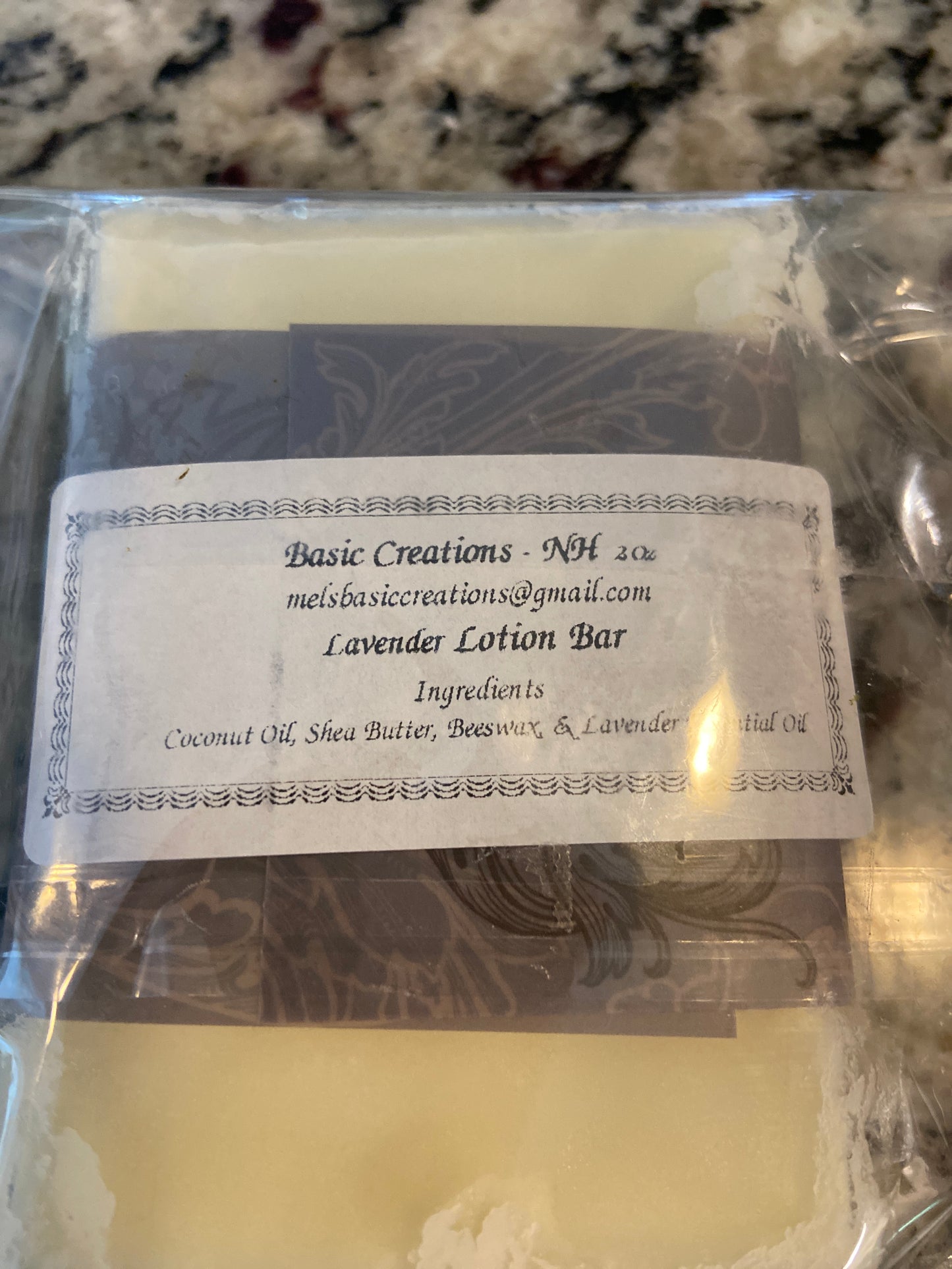 Lavender Lotion Bar - Basic Creations LLC