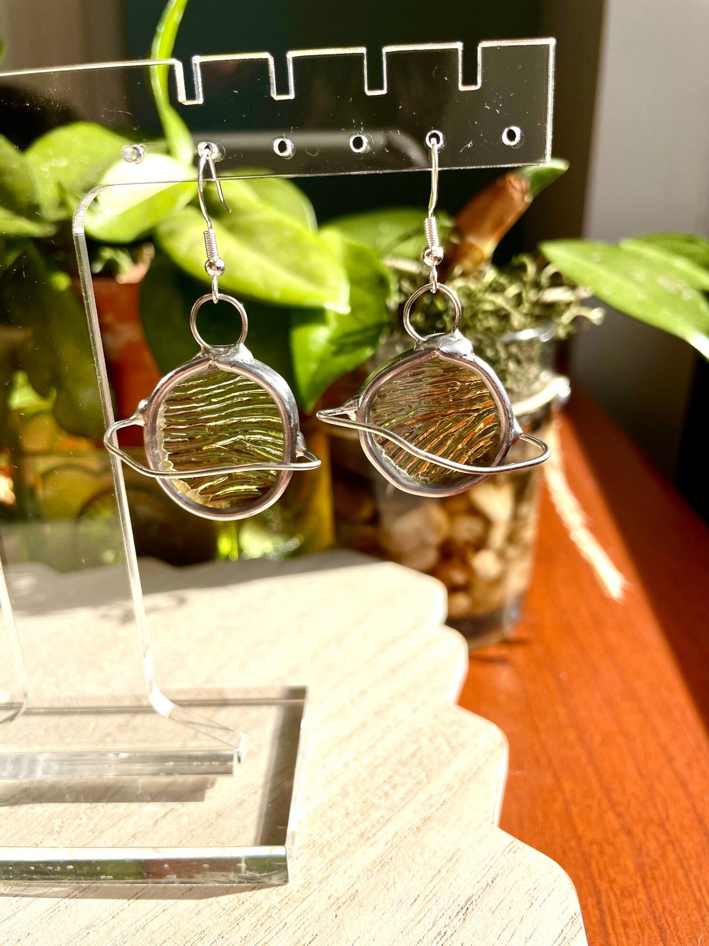 Stained Glass Earrings - Skltn Studio