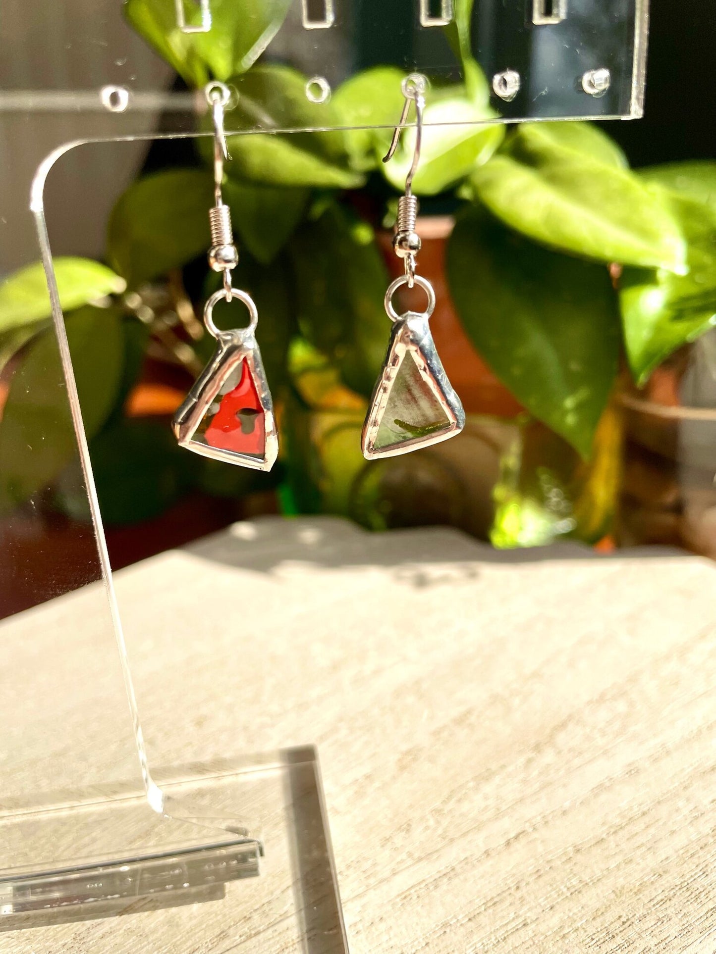 Stained Glass Earrings - Skltn Studio