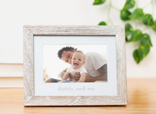 Daddy and Me Sentiment Frame, Rustic