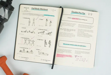 Load image into Gallery viewer, Dumbbell Home Workout Journal (Spiral Bound)
