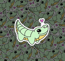 Load image into Gallery viewer, Lovely Crocodile Sticker - Glass Fairies

