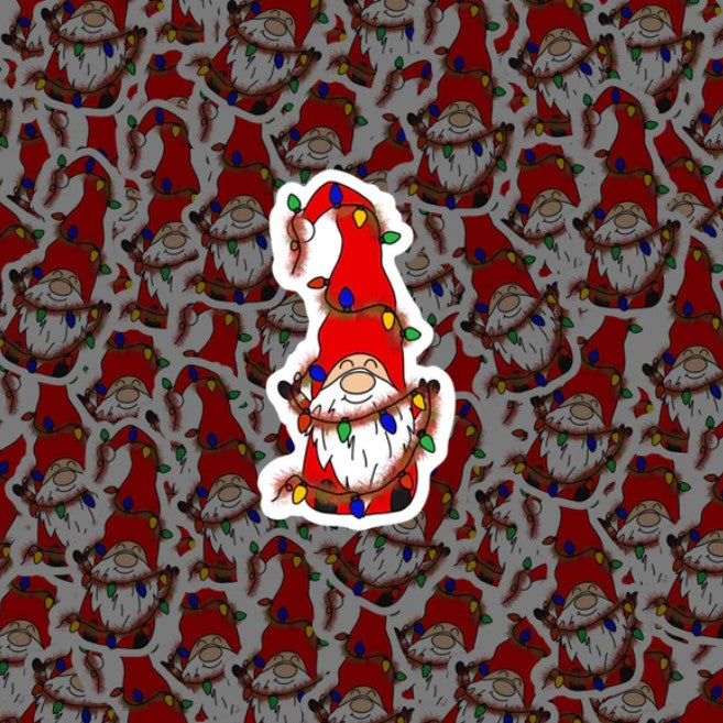 Holiday Gnome Sticker - Glass Fairies