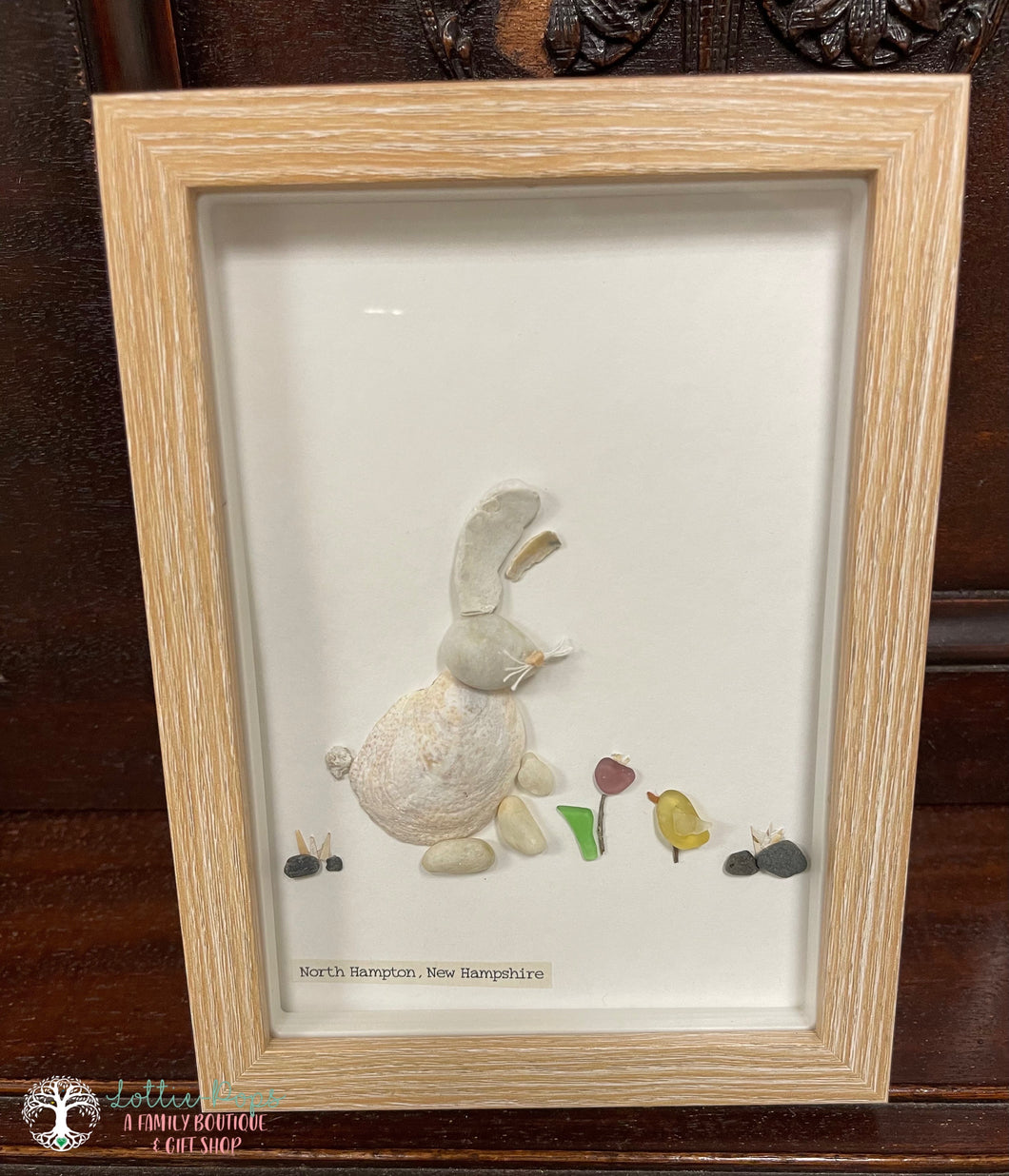 Spring Bunny - Mother Son Stone Art