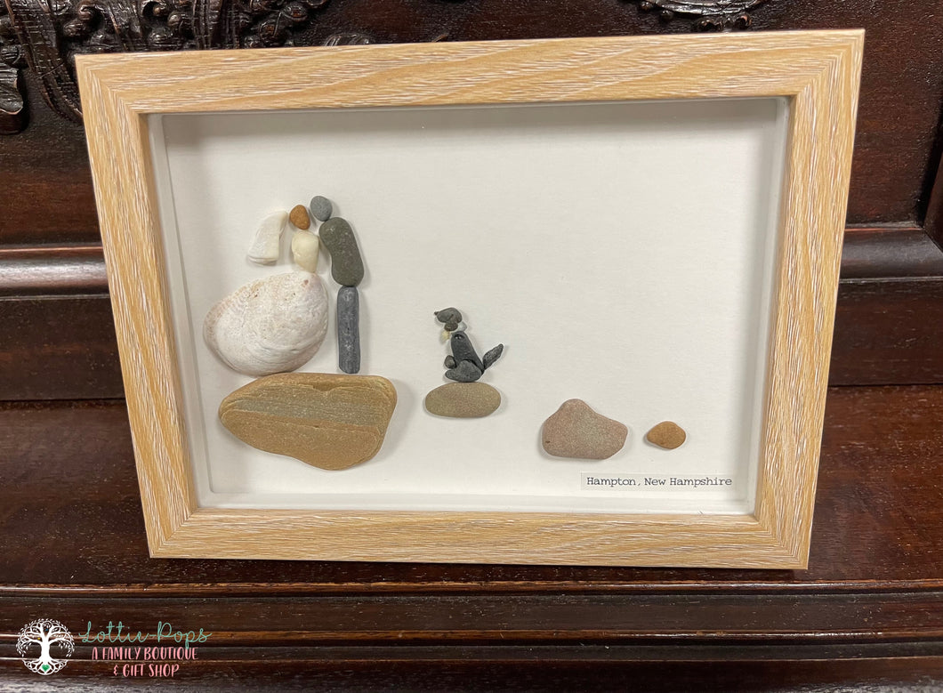 Wedding Rock - Mother Son Stone Art