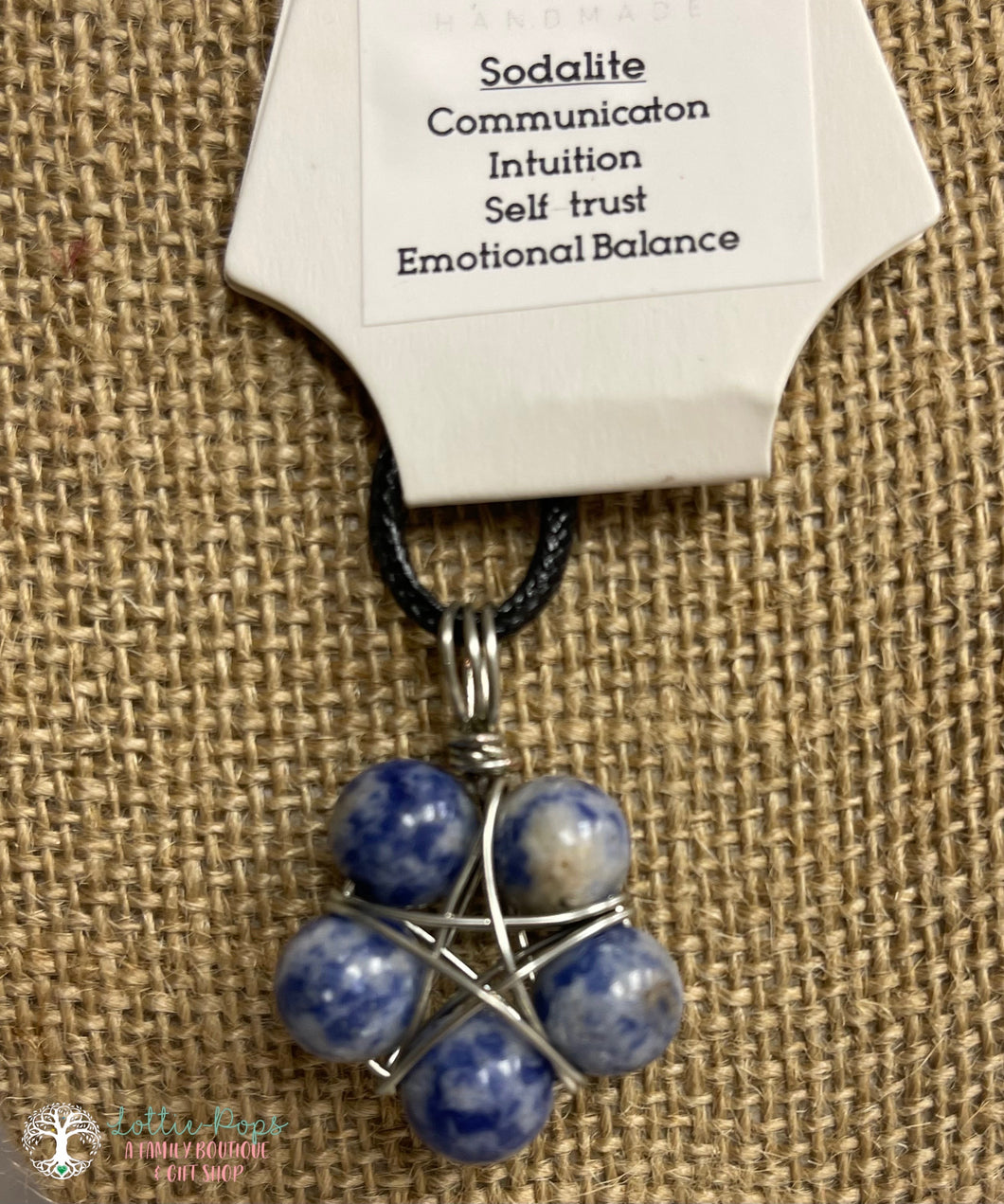 Pentacle Stone Pendant Necklace - Luna Litt